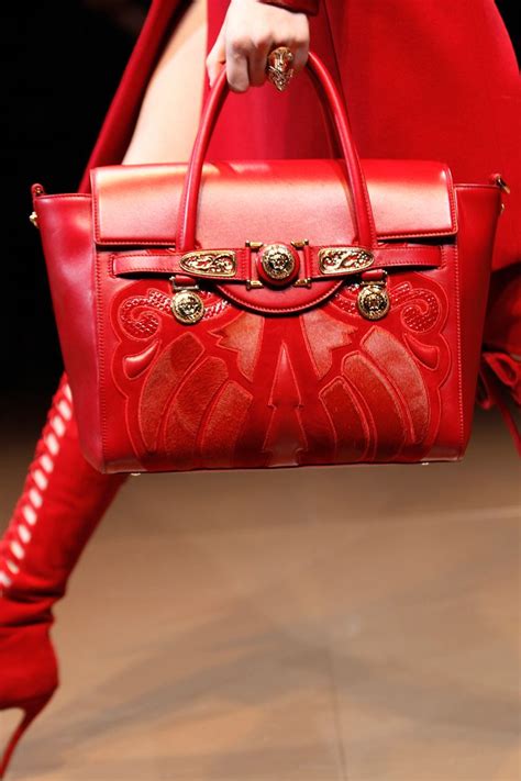 versace collection red purse|Versace purses clearance.